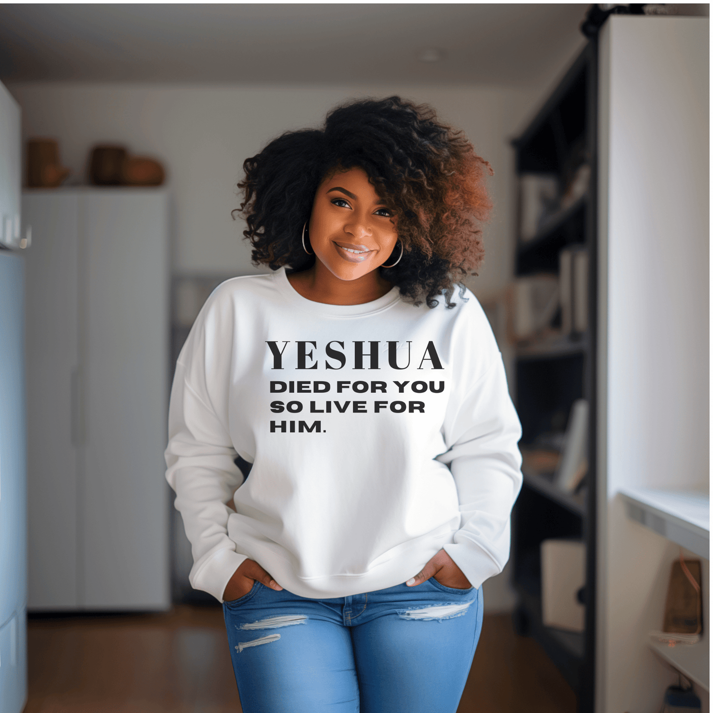 New Yeshua Sweatshirt - Faith Girl Co.