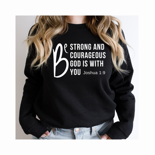 New Be Strong Crewneck Faith Culture Co.