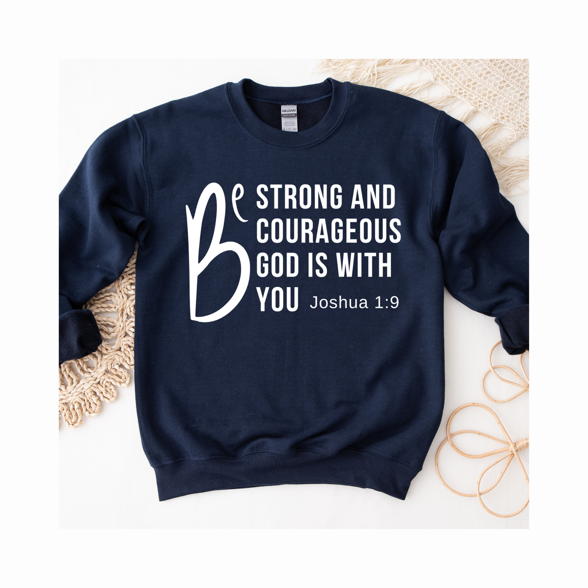 New Be Strong Crewneck Faith Culture Co.